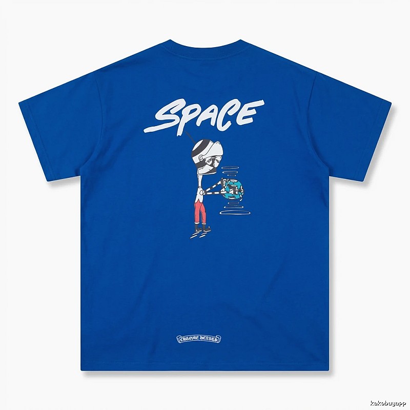 Chrome Hearts Space Style Blue T-shirt