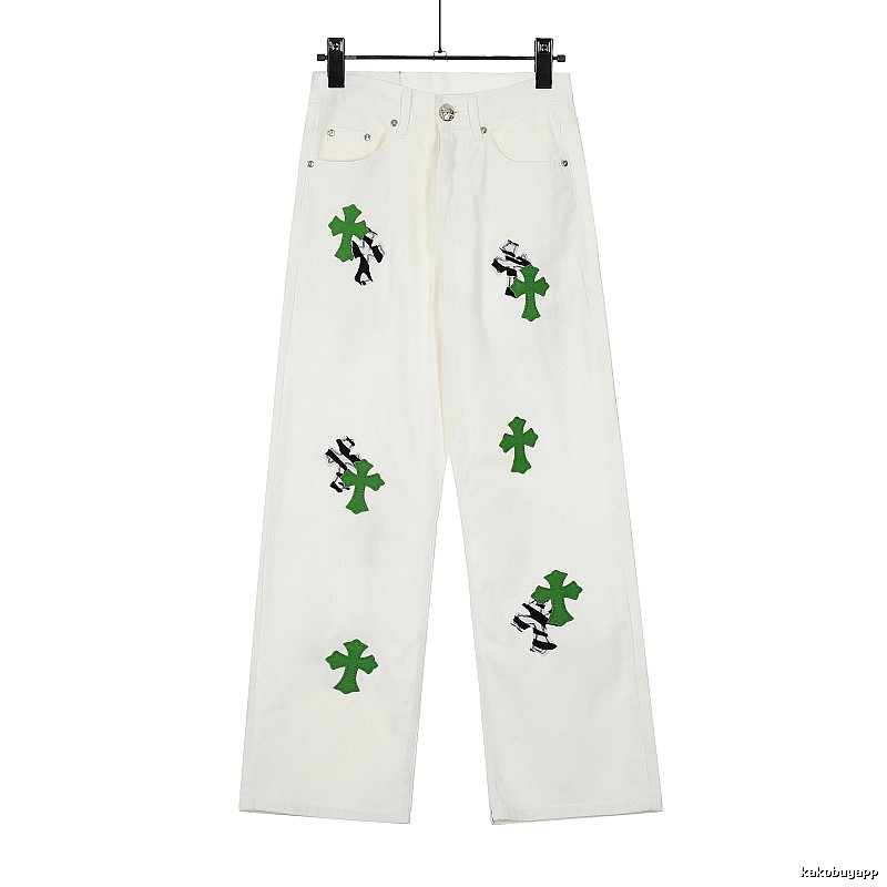 Chrome Hearts Travel Graphic jeans Light Denim Jeans with Modern Look