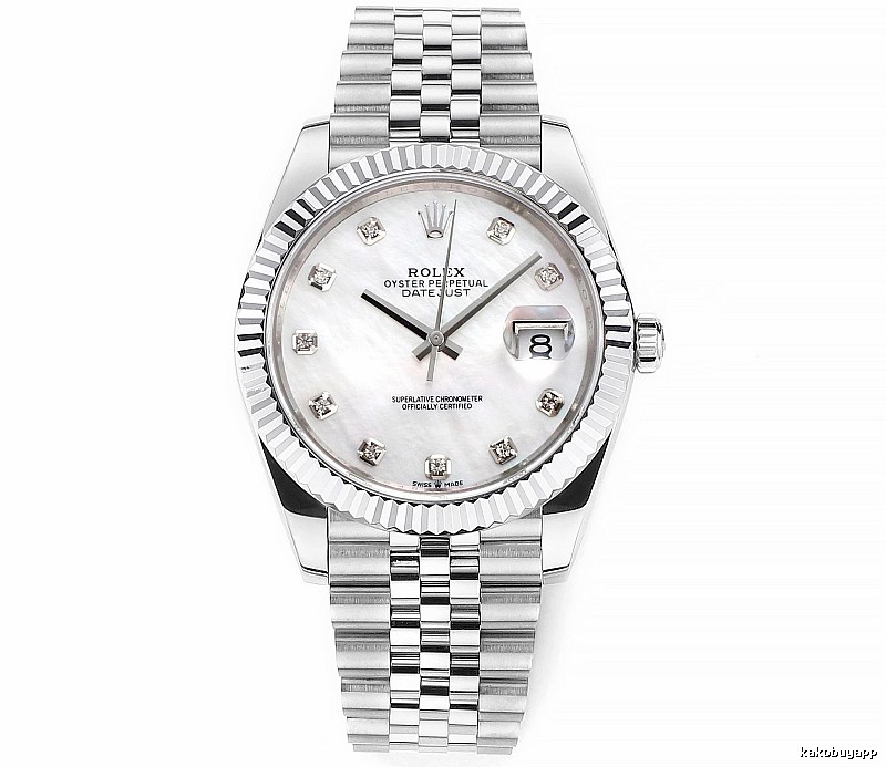 Collector Datejust Automatic Watch by Rolex - Silver And White