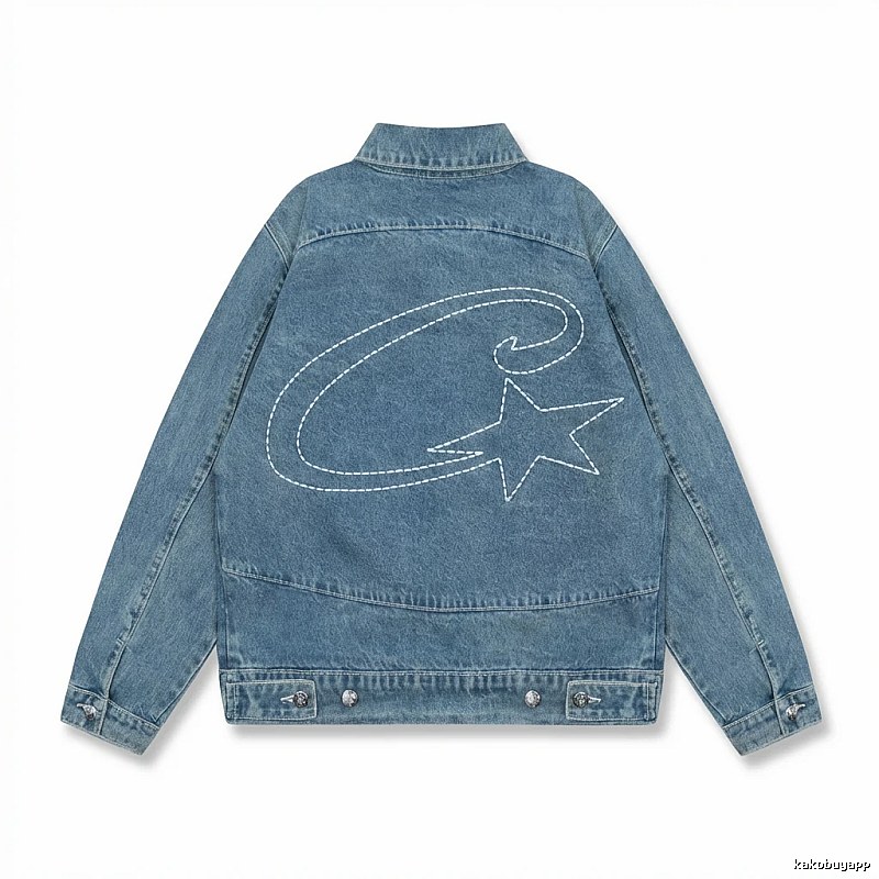 Corteiz Denim Trendy Style Coat