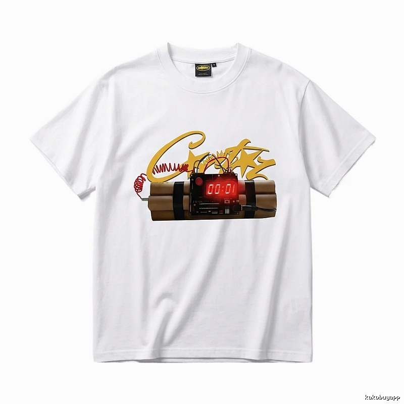 Corteiz Explosive Countdown Tide White T-shirt