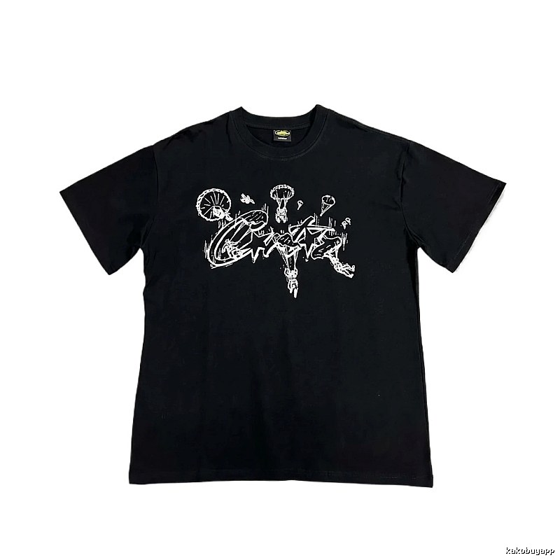 Corteiz Graffiti Style Black T-shirt
