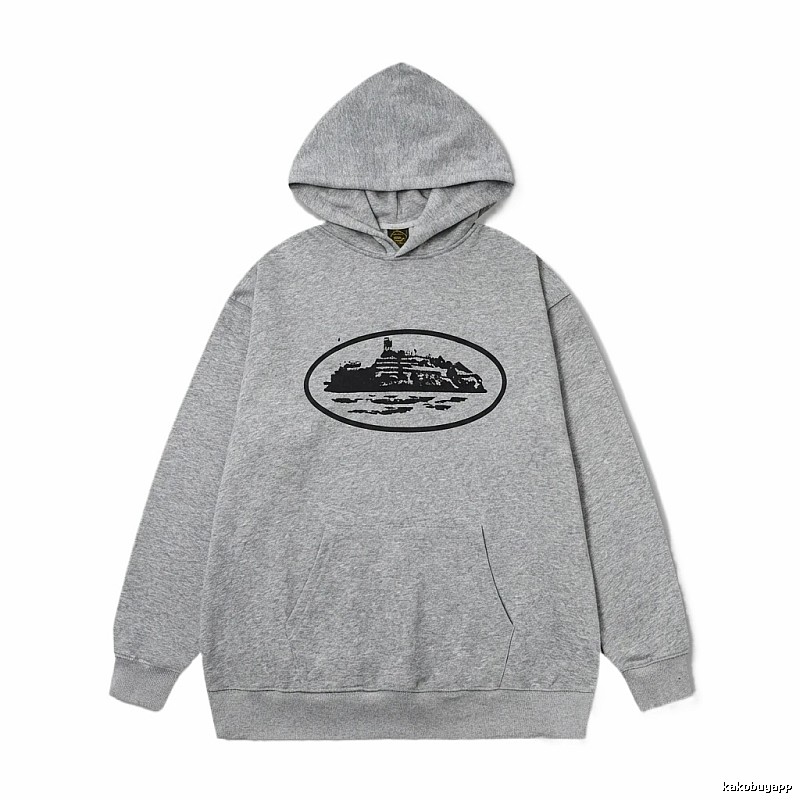 Corteiz grey minimalist hoodie