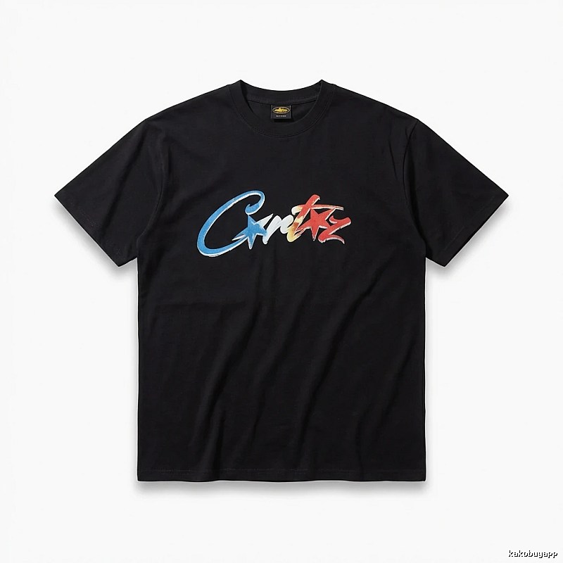 Corteiz Printed Trendy Black T-shirt