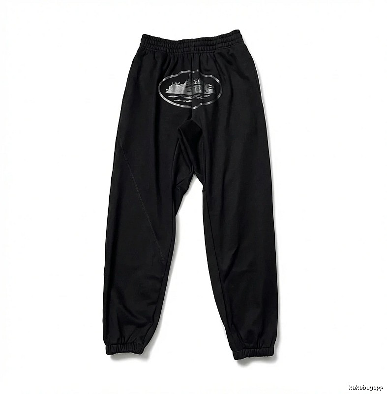 Corteiz printed trendy brand style black pants