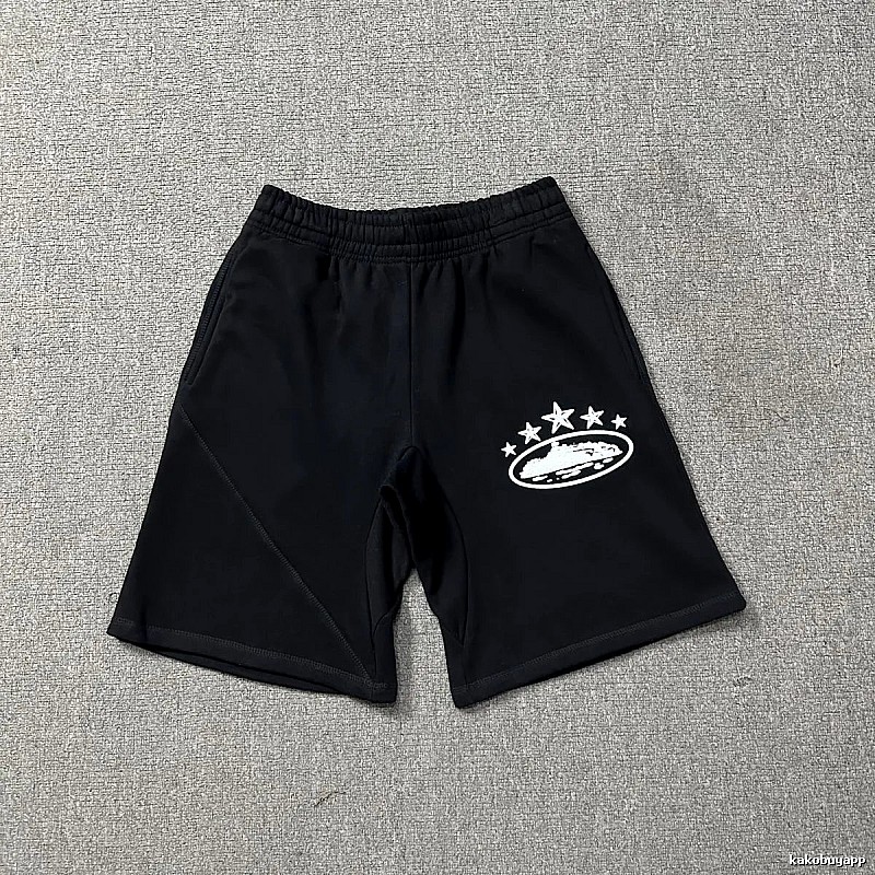 Corteiz Star Print Casual Black Shorts
