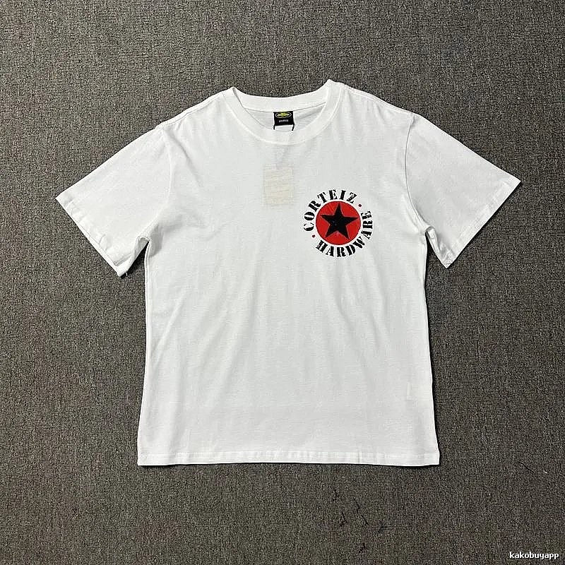 Corteiz Travel Logo T-shirt Black Corteiz with Soft Visual Tone