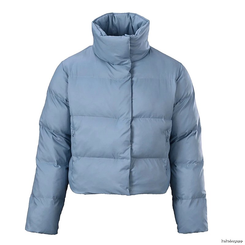 Cropped Puffer Jacket with high collar and boxy insulated silhouette - Independent Style Weekend Edit