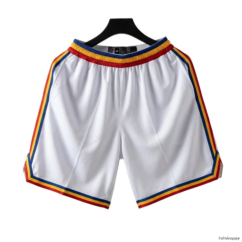 Curry series retro-style white shorts