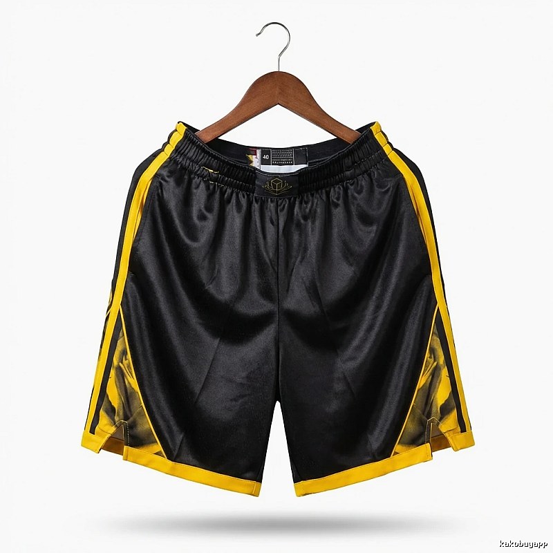 Curry series sporty black and yellow shorts