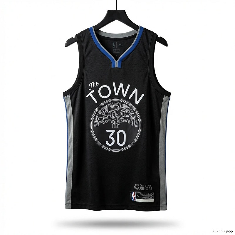 Curry's No. 30 black basketball jersey.