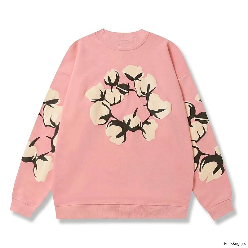 DENIM TEARS Pink Floral Sweatshirt