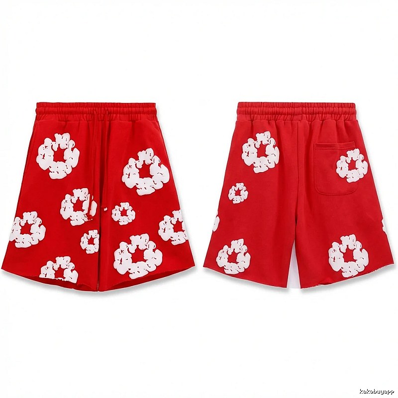 DENIM TEARS red trendy brand shorts