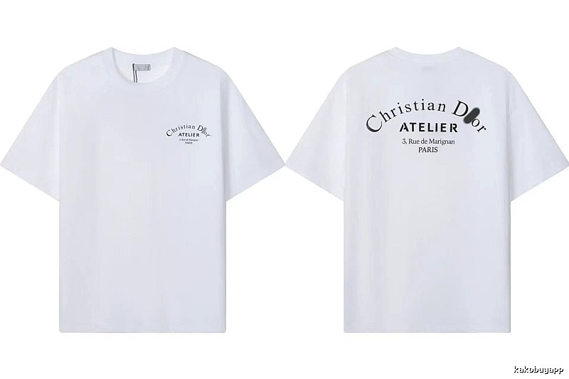 Dior Atelier Minimalist Style White T-Shirt