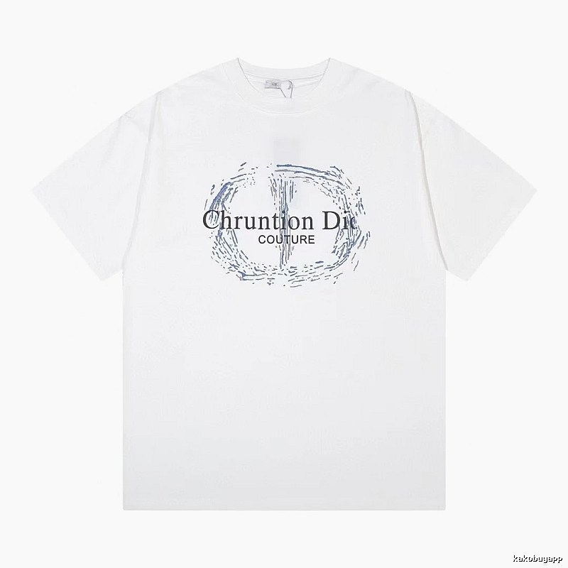 Dior Couture Trendy Style White Short-sleeve T-shirt