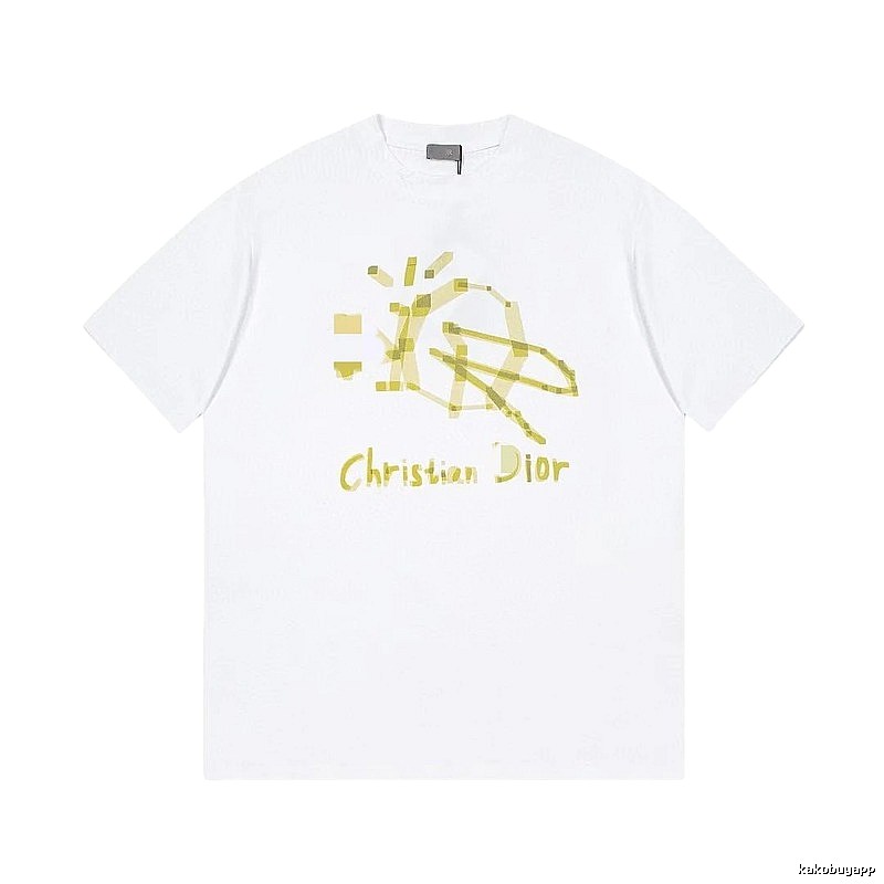Dior Graffiti Street Style White T-Shirt