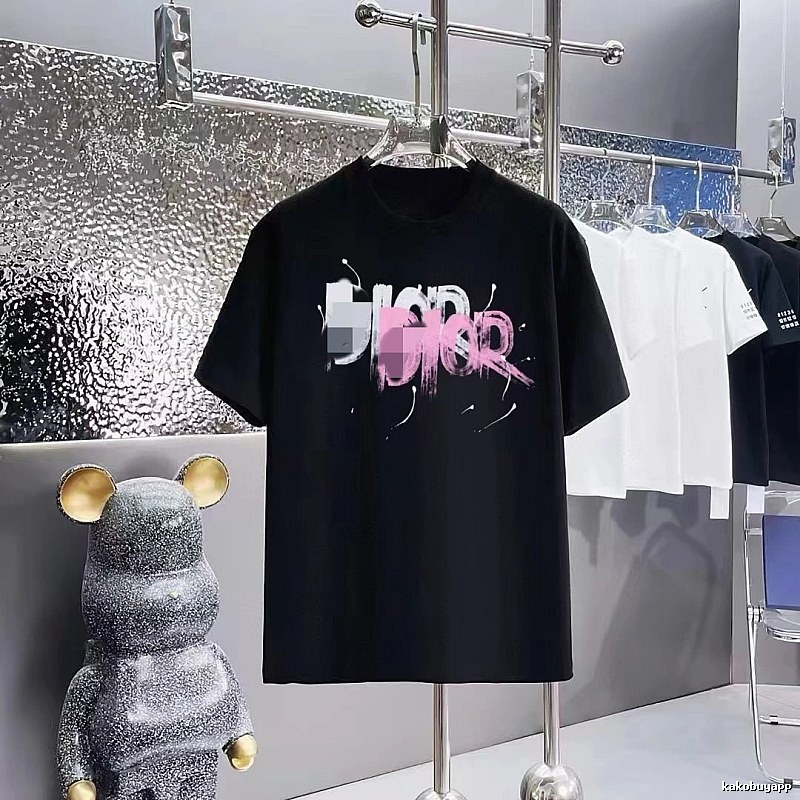 Dior Graffiti Trend Black Short-sleeve T-shirt