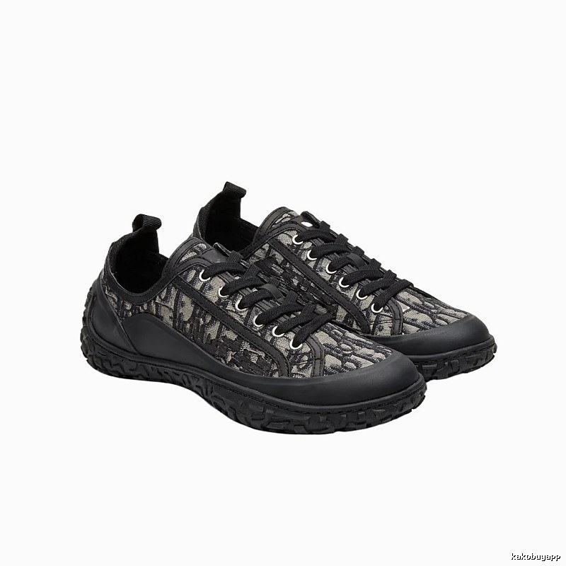 Dior monogram casual style black shoes