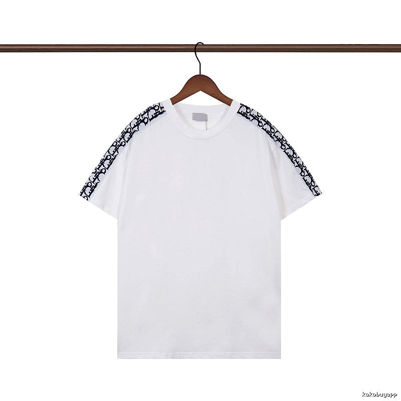 Dior Monogram Logo Tape Casual White T-Shirt