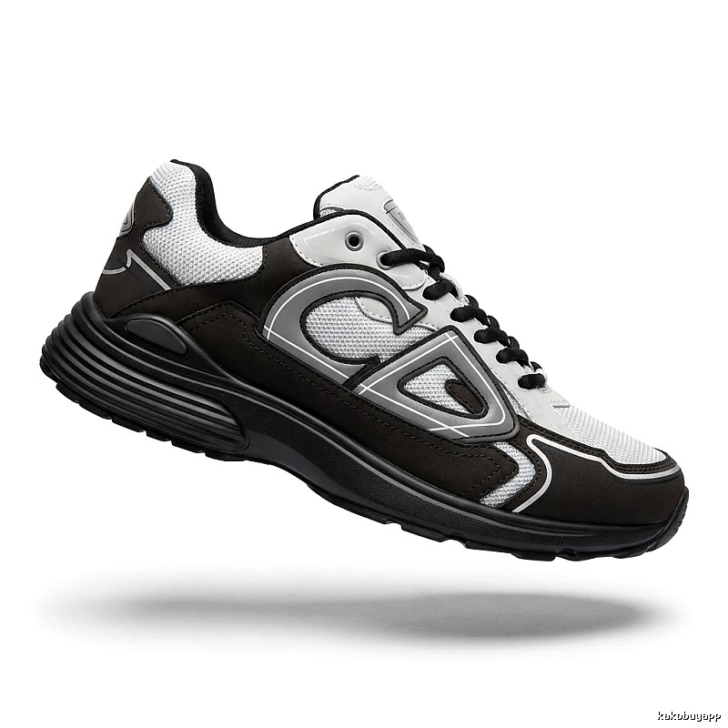Dior retro black and white sports shoes