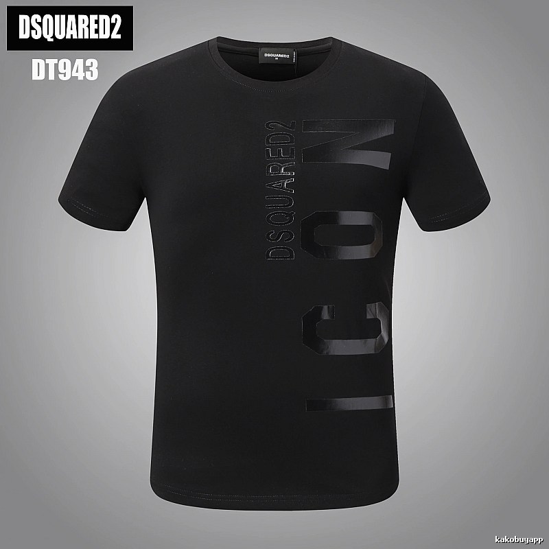DSQUARED2 ICON Streetwear Black Short-sleeve T-shirt