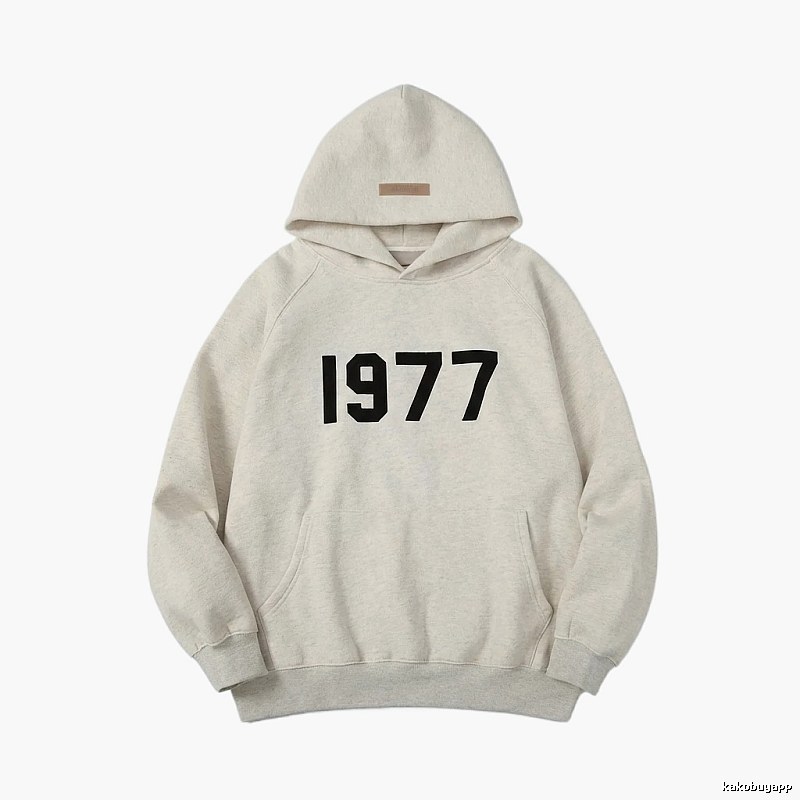 ESSENTIALS 1977 Style Light Grey Hoodie