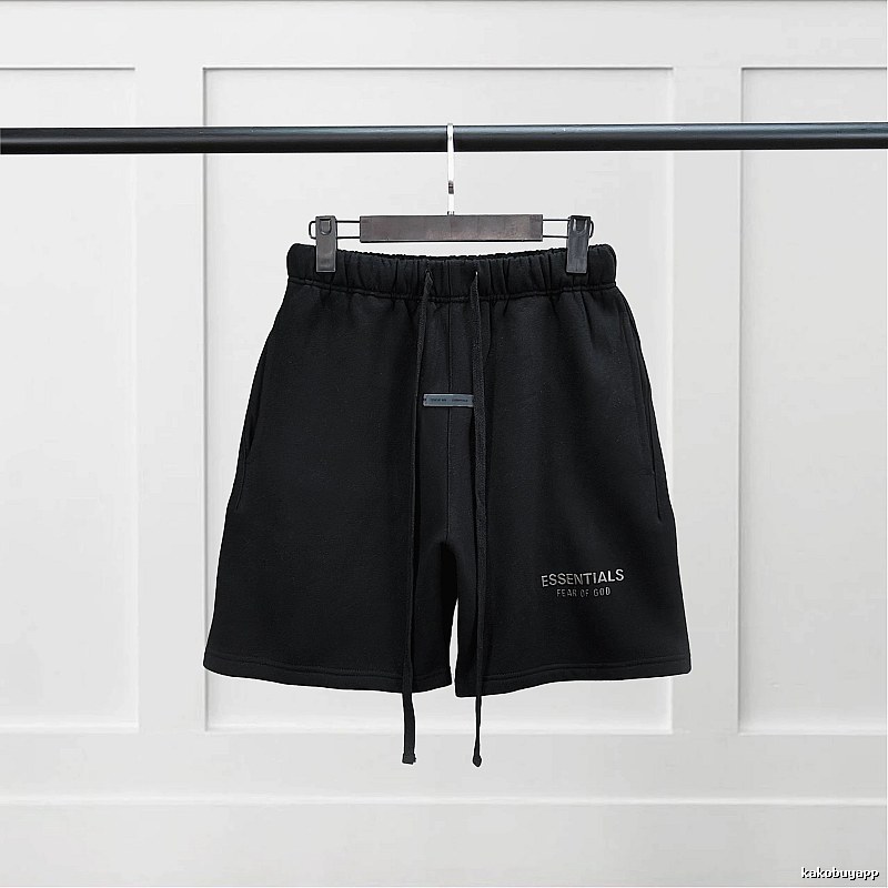 ESSENTIALS Basic Black Shorts