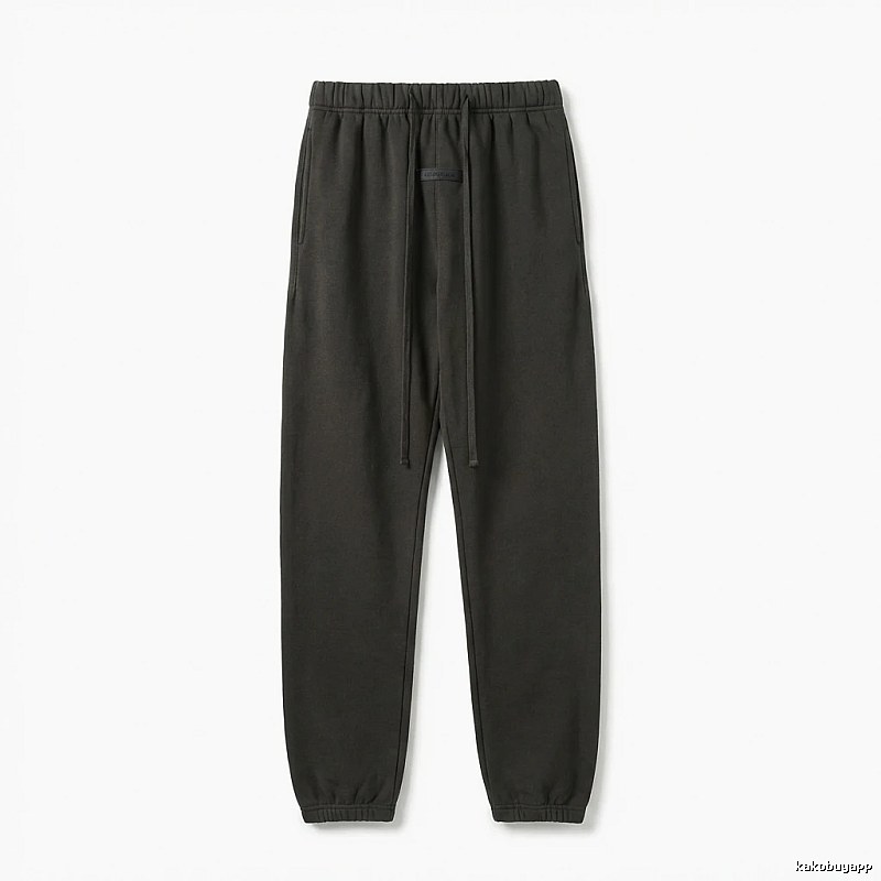 ESSENTIALS Basic Casual Black Pants