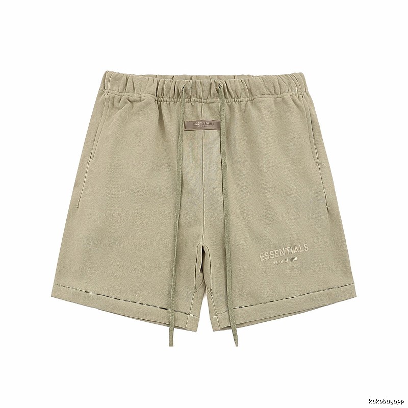 ESSENTIALS Basic Khaki Shorts