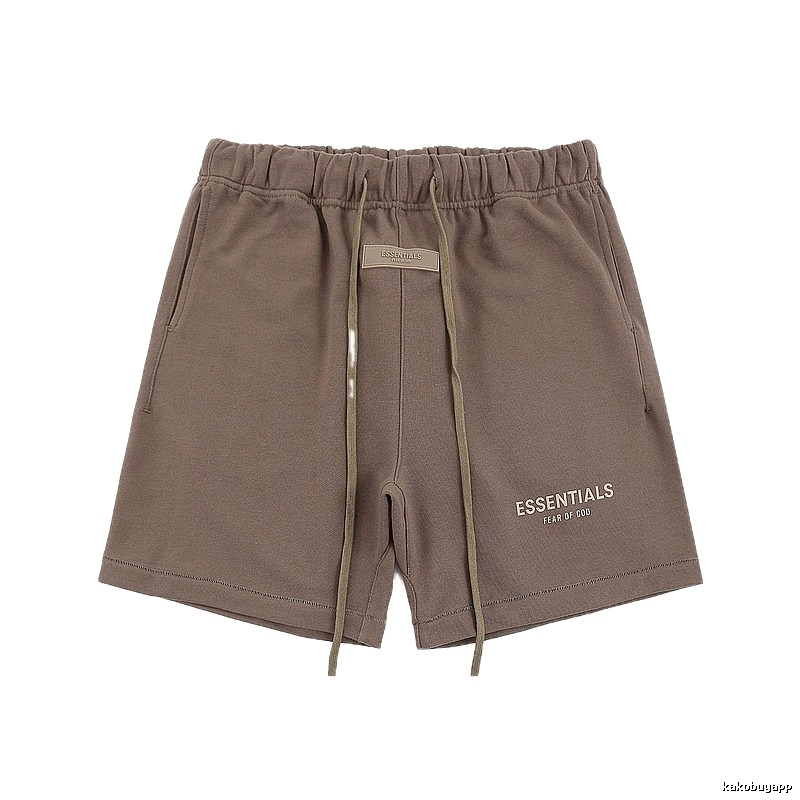ESSENTIALS Basic Khaki Shorts