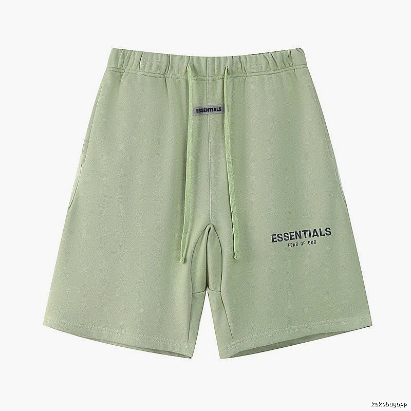 ESSENTIALS casual style light green shorts