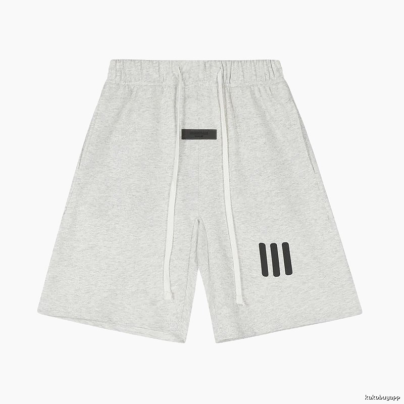 ESSENTIALS minimalist light gray shorts