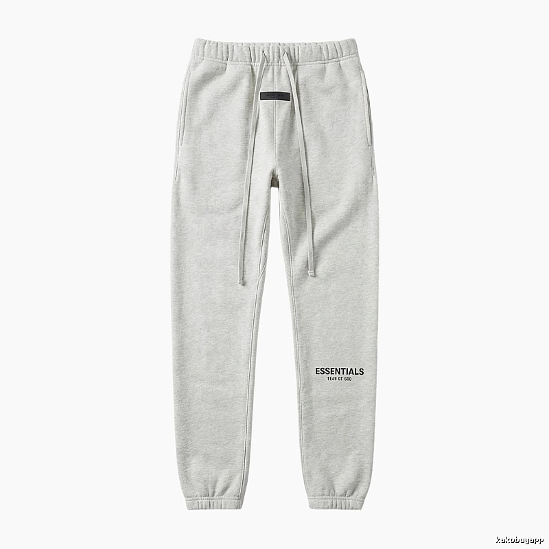 ESSENTIALS minimalist light gray sweatpants