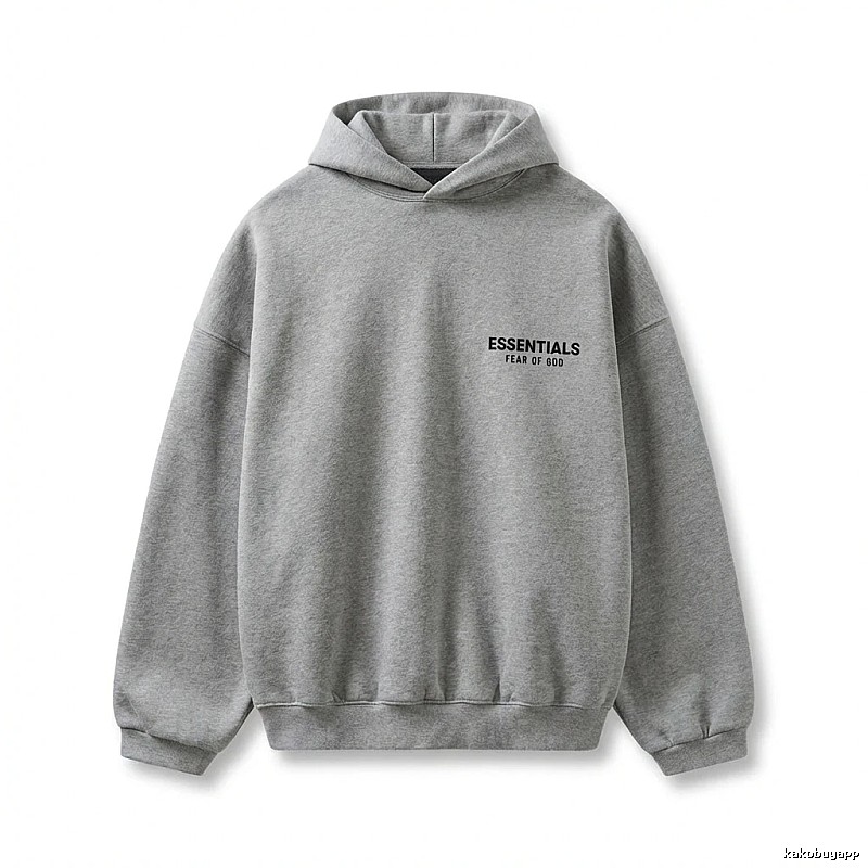 ESSENTIALS minimalist light gray sweatshirt