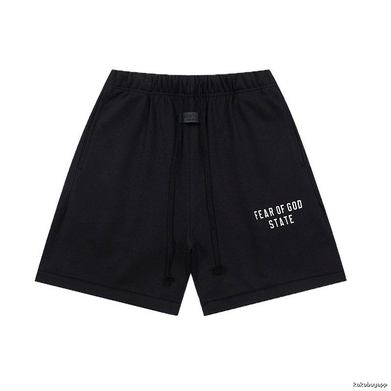 ESSENTIALS minimalist style black shorts
