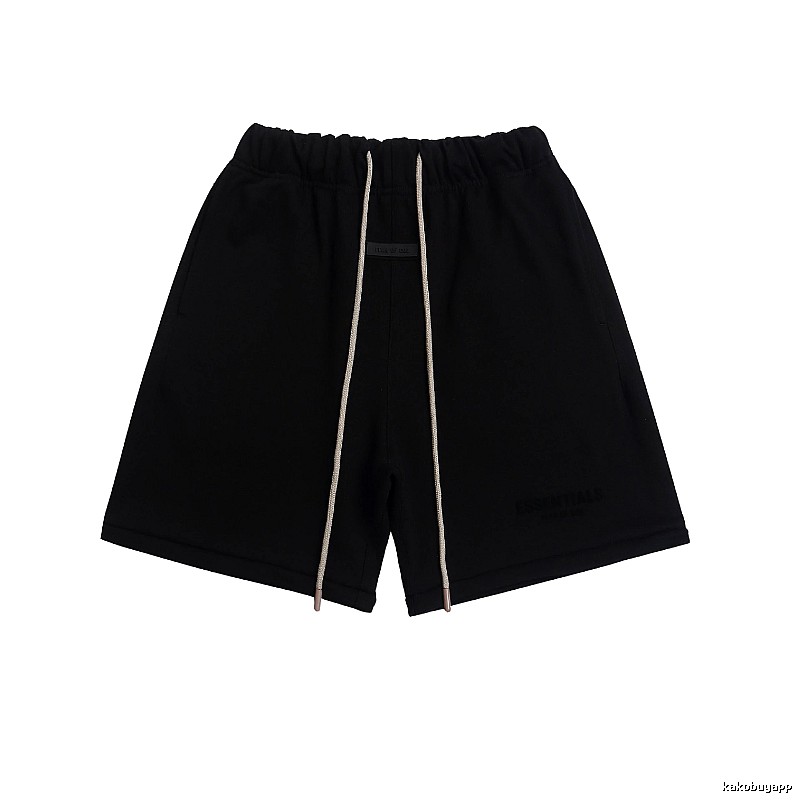 ESSENTIALS minimalist style black shorts