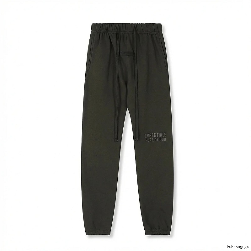 ESSENTIALS minimalist style dark gray sweatpants