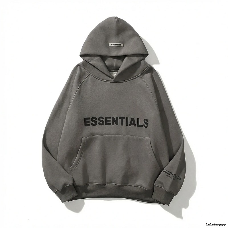 ESSENTIALS minimalist style grey sweatshirt
