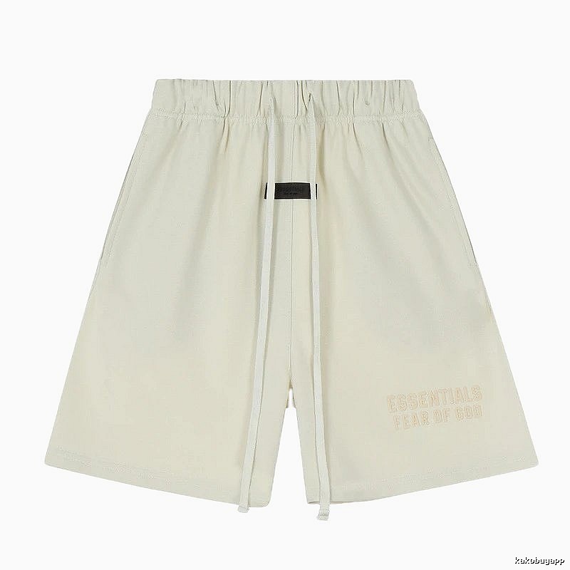 ESSENTIALS minimalist style off-white shorts