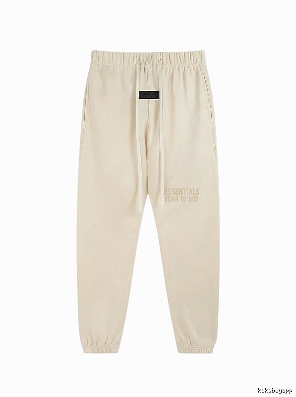 ESSENTIALS minimalist style off-white sweatpants