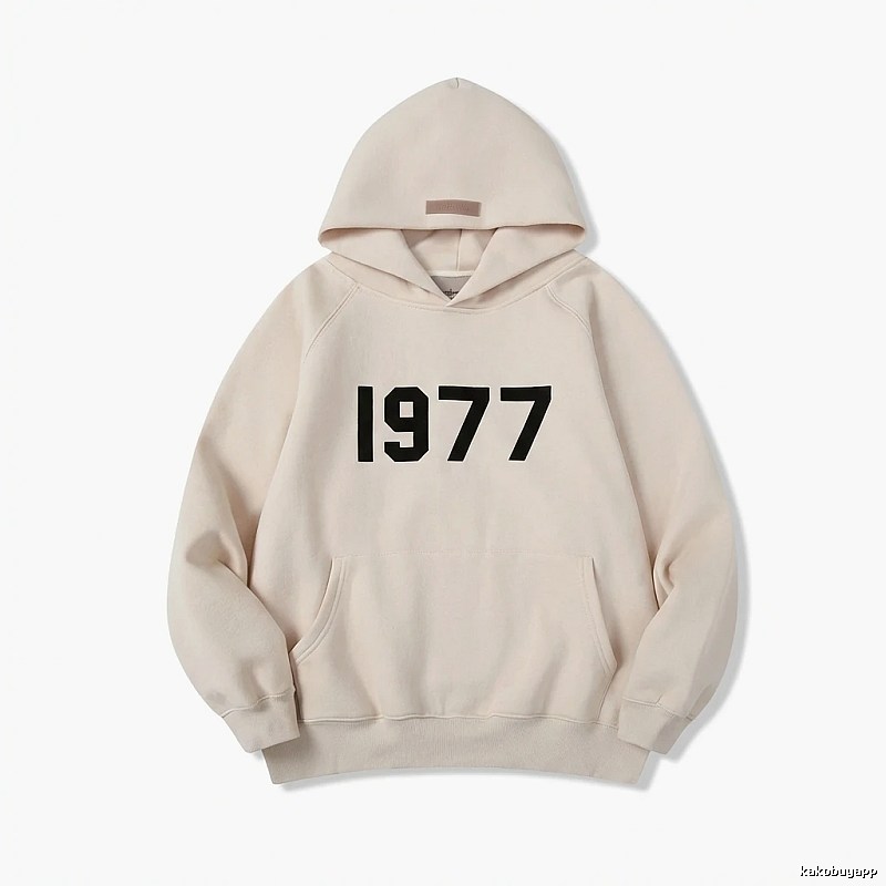 ESSENTIALS minimalist style off-white sweatshirt
