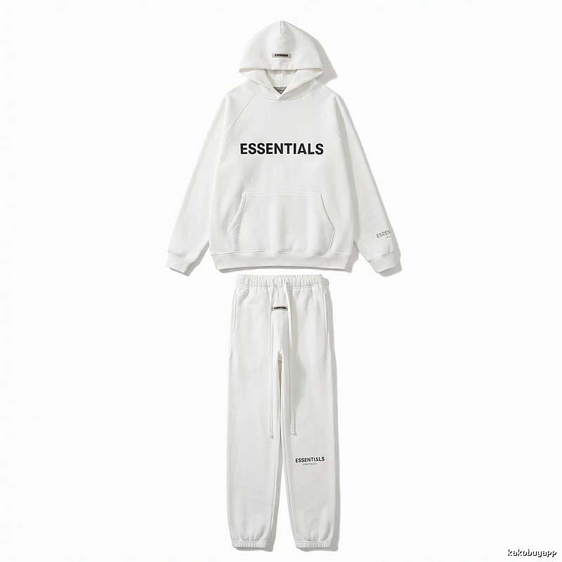 ESSENTIALS minimalist style white suit