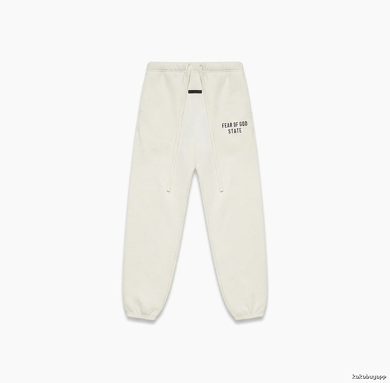 ESSENTIALS minimalist style white sweatpants