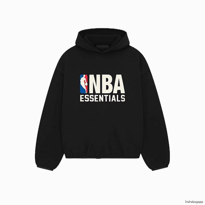 ESSENTIALS NBA-style black hoodie