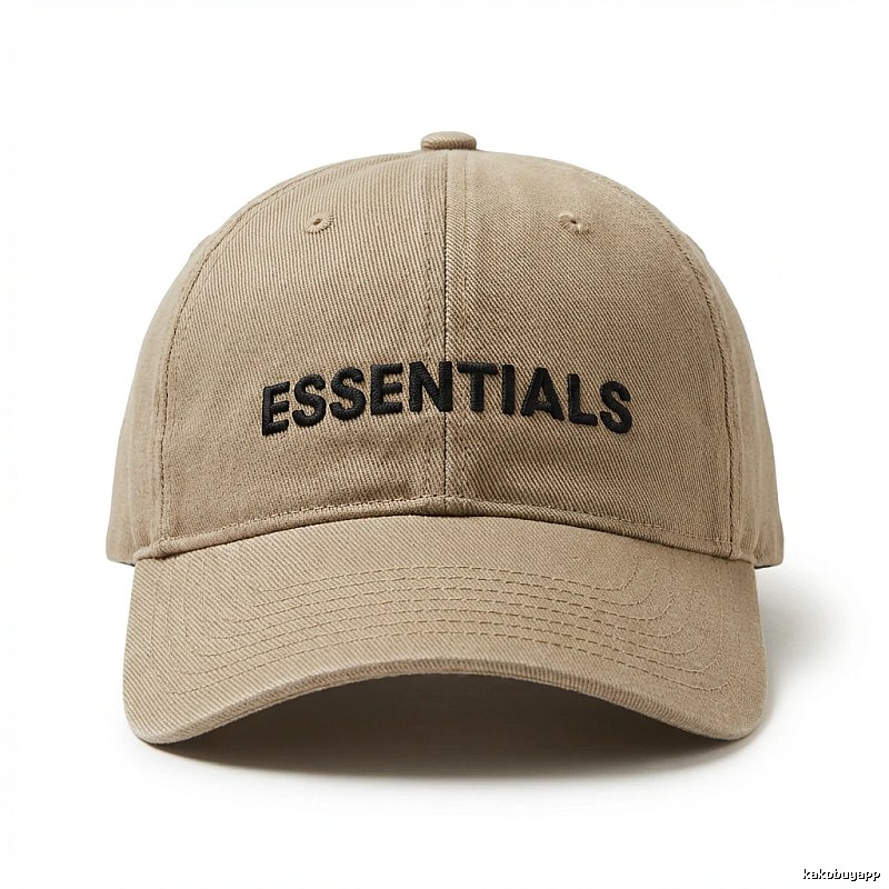 ESSENTIALS Simple Style Khaki Hat