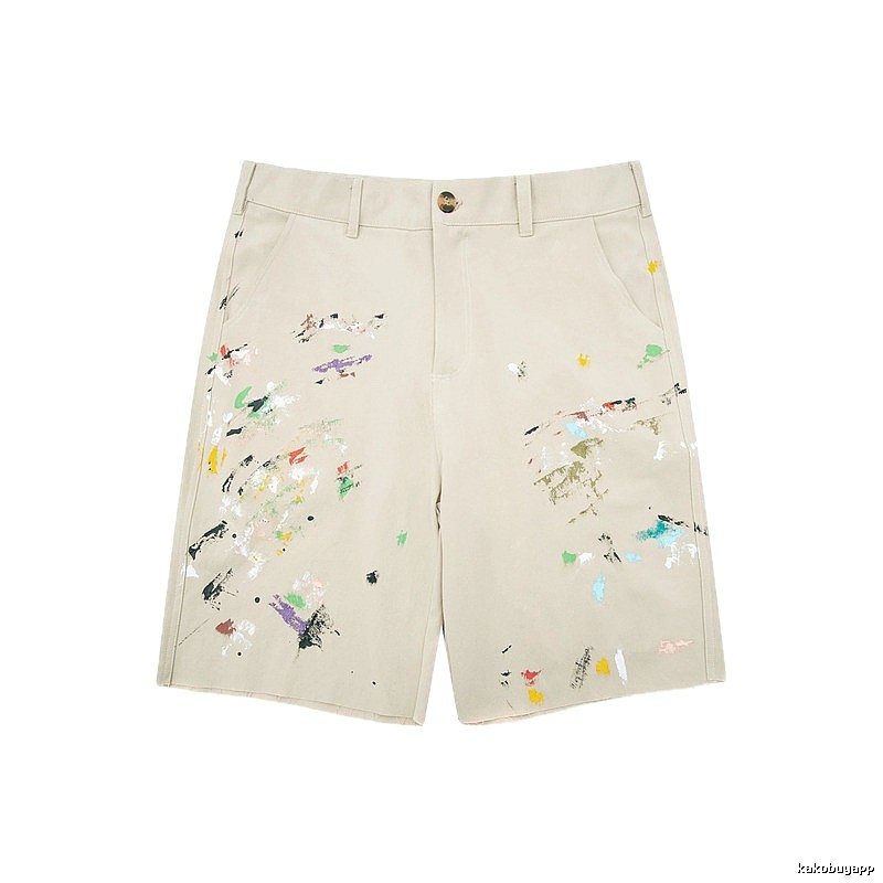 Gallery Dept Graffiti Style Beige Shorts