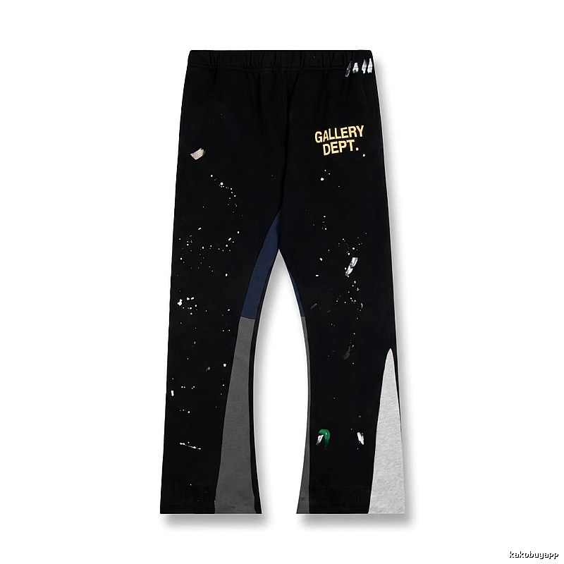 Gallery Dept Graffiti Style Black Trousers