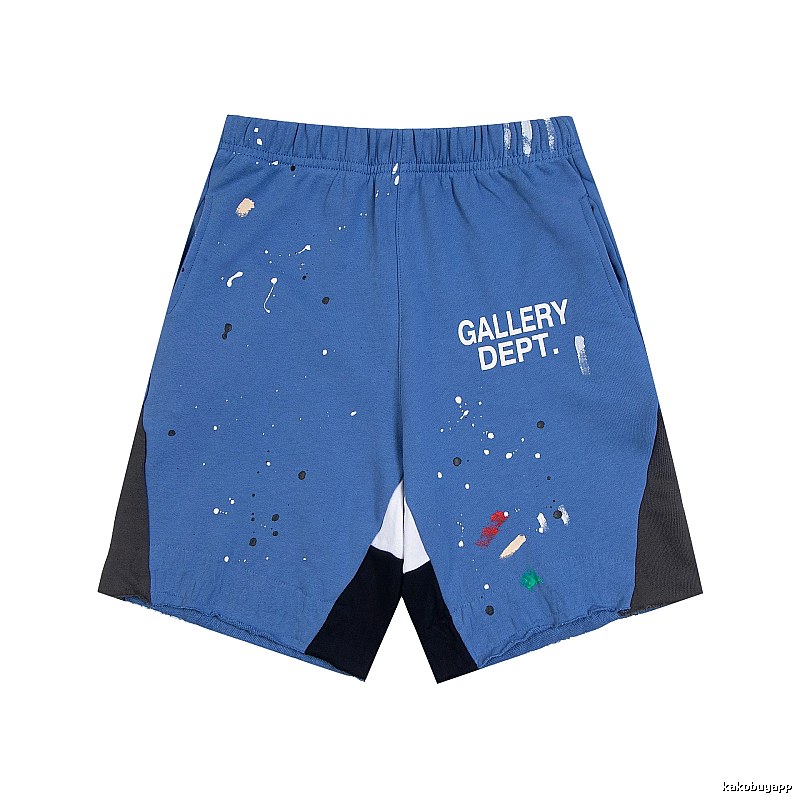 Gallery Dept. graffiti-style blue shorts