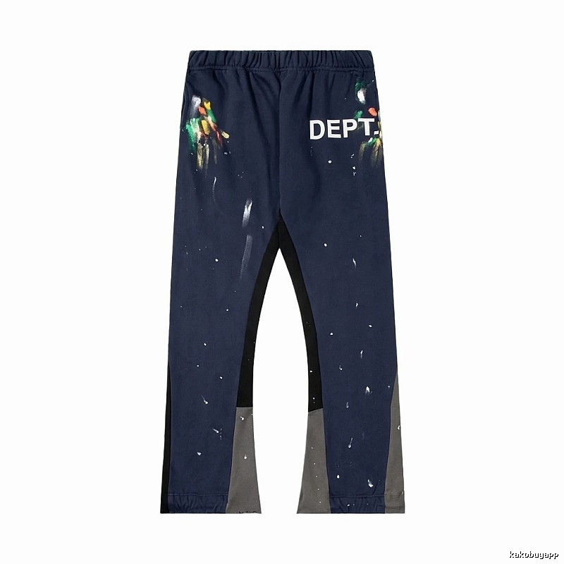 Gallery Dept graffiti-style navy blue pants