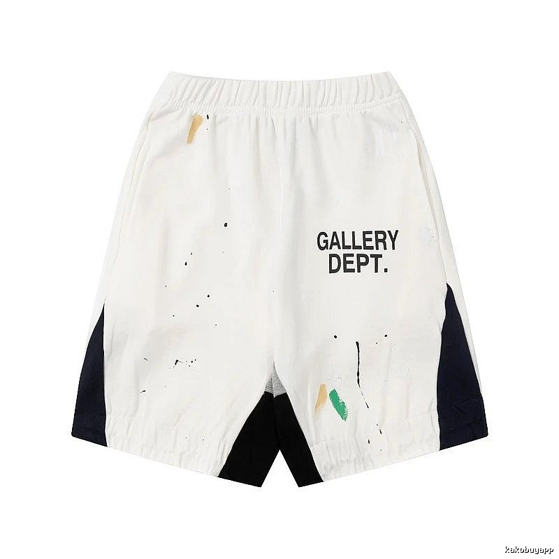 Gallery Dept. Graffiti Style White Shorts